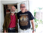 A�o 2005 Montevideo - Con Fernando Pel�ez en su casa - Inmenso amigo y autor del excelente libro "De las cuevas al Solis 1960-1975"