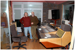 Con mi compa�ero Gustavo Ros en nuestro estudio de grabaci�n "Las Vegas" en Colmenar de Oreja - Madrid
