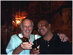 Con George Green en La Coquette en la grabaci�n del disco de �aco "Blues con los colegas"