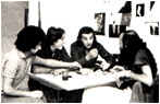 A�o 1972 - Leo Antunez - Yamand� Perez - Jorge Silva y yo preparando el disco "Un tal Leo Antunez"