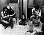 A�o 1976 Con Jesus Pardo y Tony Lopez en los estudios Sonoland en la grabaci�n del L.P "La estrella del alba" de Hilario Camacho