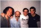 Con Tabar� Rivero en los Estudios "La Rosca" como invitado en la grabaci�n de un tema para el dico "Que te recontra" Montevideo Uruguay