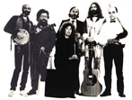 A�o 1988/89. Francois Andr� - Flaco Barral - Leo Vignola - Xoaquin Blanco - Terry Barrios - Bego�a Larra�aga. Foto para el disco "Buenos Tiempos"